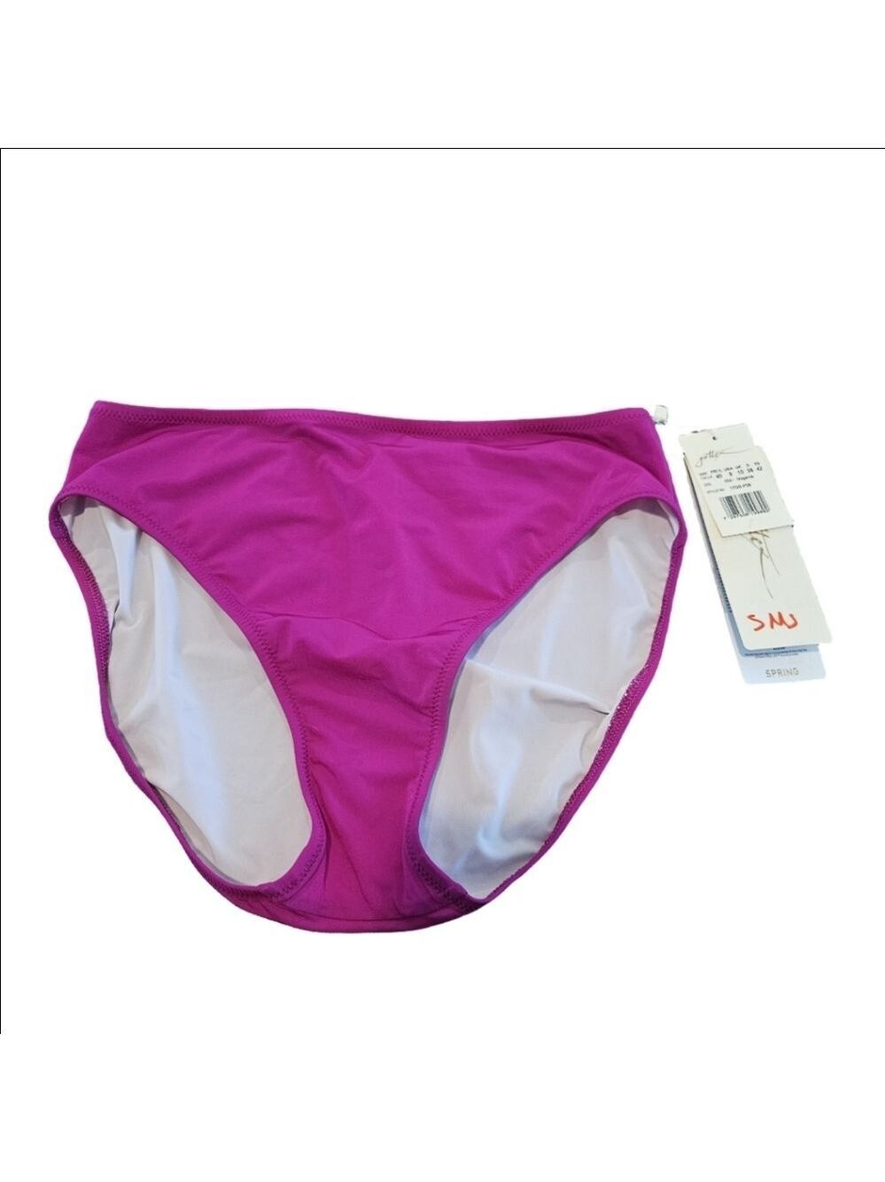 Gottex Women's NWT Magenta Bikini Bottoms, Size 8